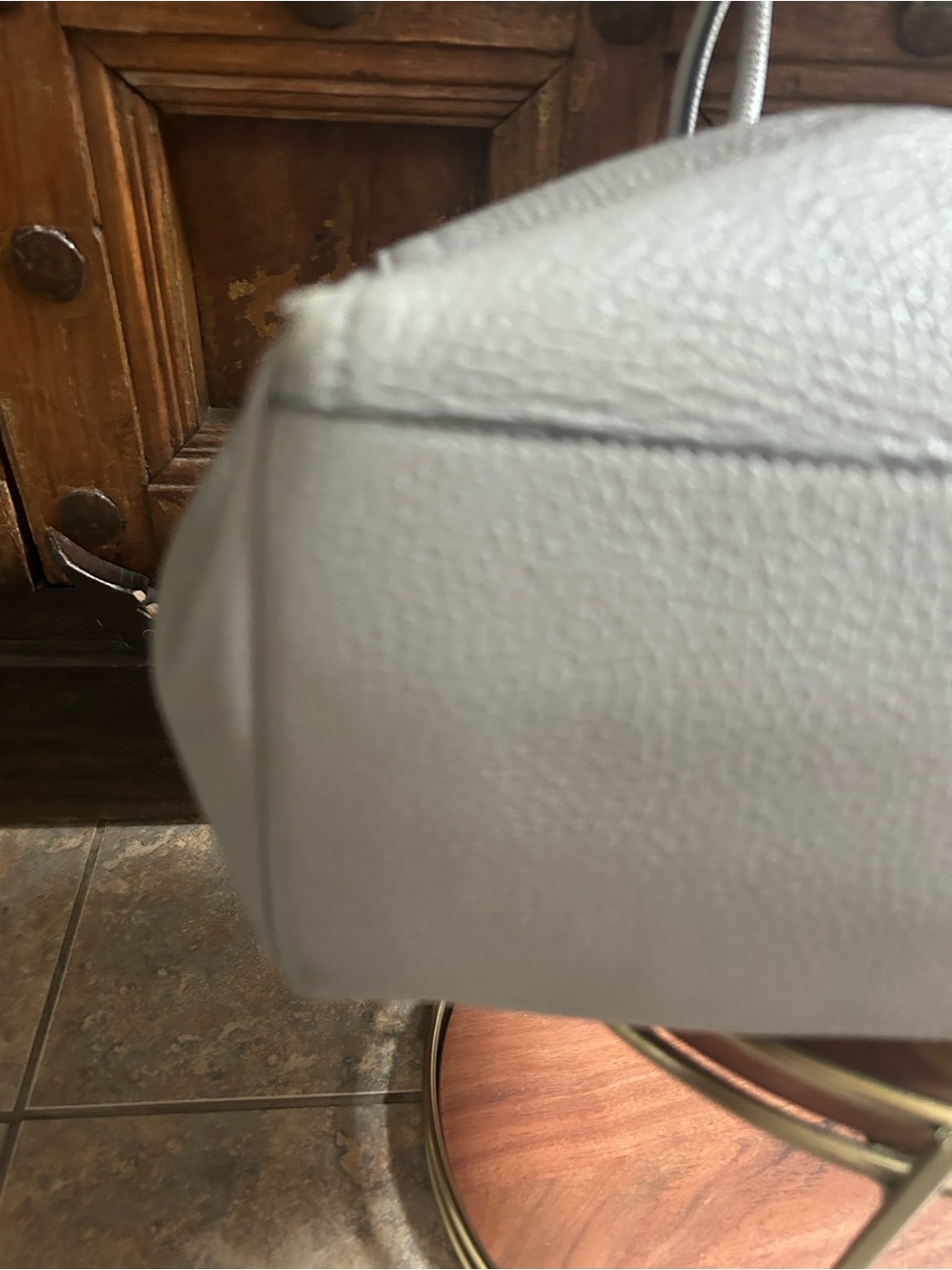 Furla Alba Medium gray pebbled Leather in light Onice gray tote - Picture 5 of 15